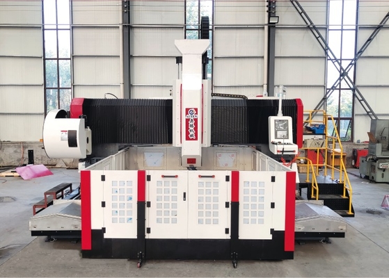 Altura del pórtico 800 mm Máquina de perforación de placa de brida de mecanizado de pórtico CNC Cono del husillo BT50