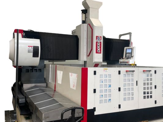1000mm Gantry Height Dual Head CNC Plate Milling TappingMachine And Workpiece Size 3500x3500mm