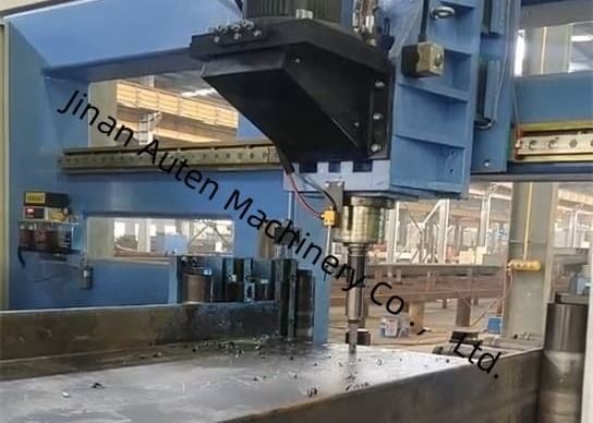 Máquina perforadora de vigas H CNC de alta precisión para husillo principal modelo BT40, diámetro de agujero de 5-30 mm
