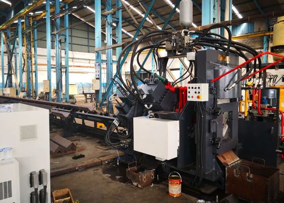 Línea de corte, punzonado, marcado y cizallado CNC de ángulos con una sola cuchilla, refrigeración por agua e hidráulica