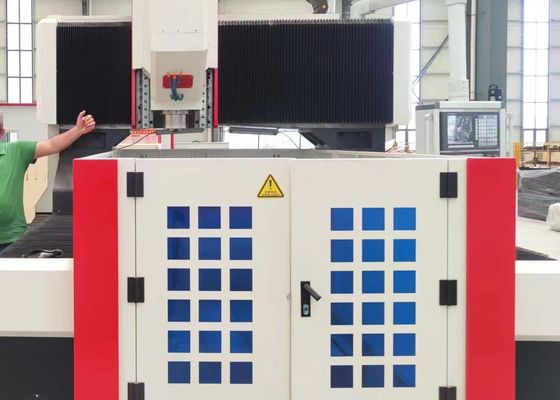 Máquina de perforación CNC móvil con mesa de trabajo de tamaño total 4000x3800x2800mm, diámetro máximo de perforación de 60mm