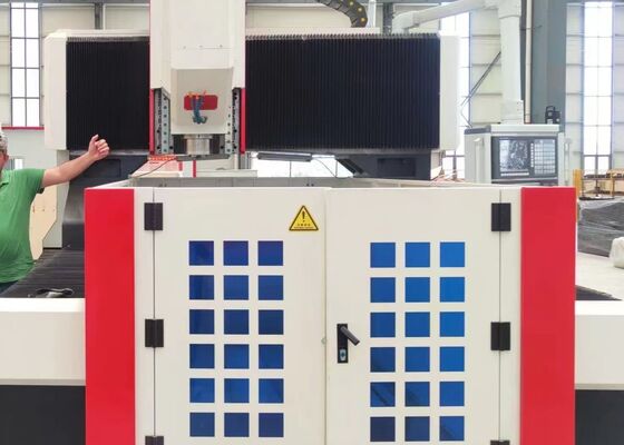 1200x1200mm Tamaño Flanges de placa de acero Procesamiento máquina de perforación CNC 18mm ancho de ranura en T