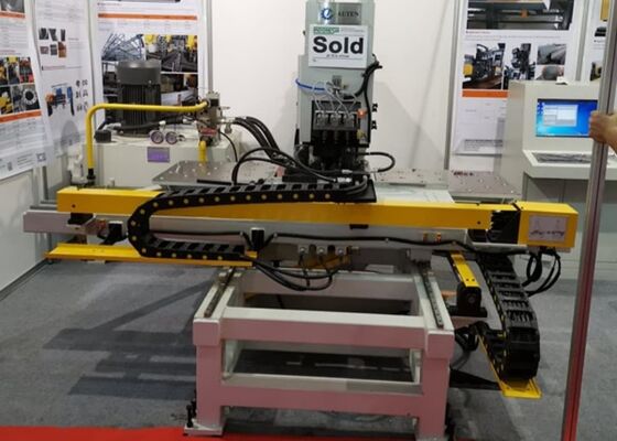 BT50 Máquina de perforar CNC con husillo de perforación para agujeros de chapa de acero con espesor de perforación de 40 mm