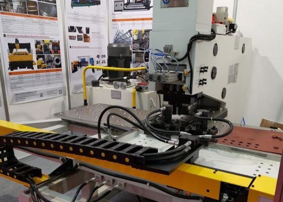 Fabricación de estructuras de acero Máquina de perforación de placas hidráulicas CNC