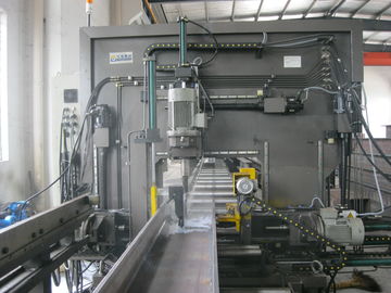 Línea automática completa eficacia alta de la perforadora del haz del CNC H en la fabricación de la estructura de acero