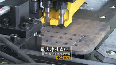 Estructura de acero de perforación y de marcado de la marca del CNC de la placa famosa de la junta de la máquina