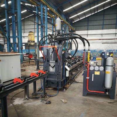 Máquina de perforar ángulo CNC de 3 cabezas personalizable con fuerza de corte de 1800 KN