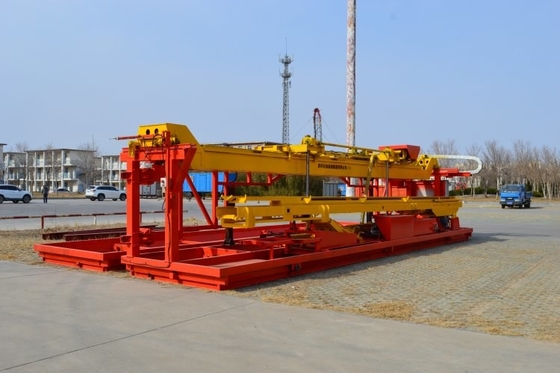 Máquina de elevación automática de oleoductos, de apilamiento y descarga para el mantenimiento de pozos de petróleo