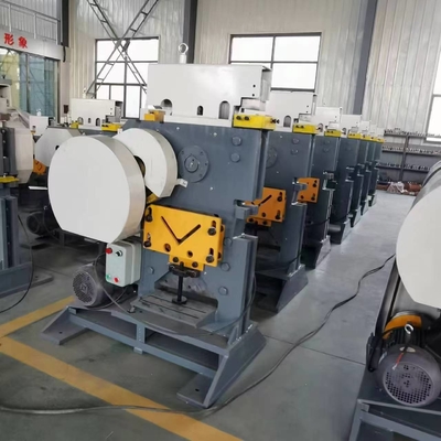 Máquina de punzamiento y afeitado combinada para acero redondo, acero de ángulo, acero de canal