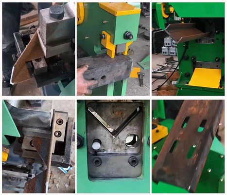 Máquina de punzamiento y afeitado combinada para acero redondo, acero de ángulo, acero de canal