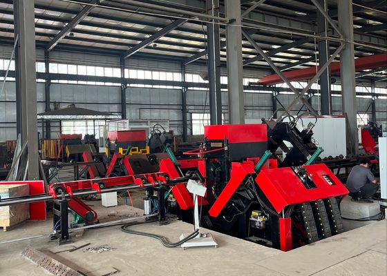 Máquina de línea angular CNC automatizada de alta eficiencia para perforación y estampado de acero angular de gran tamaño