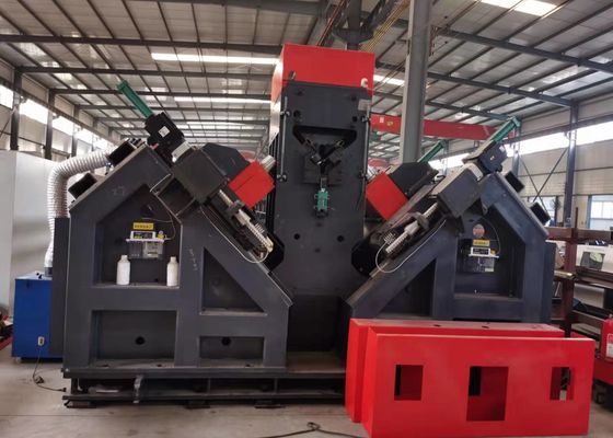 Máquina de perforación de ángulo CNC de marcado de perforación de acero de 220V con componentes centrales PLC