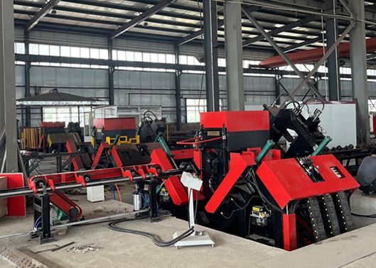 Máquina de perforación de ángulo CNC de marcado de perforación de acero de 220V con componentes centrales PLC