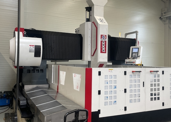 Altura del pórtico 800 mm Máquina de perforación de placa de brida de mecanizado de pórtico CNC Cono del husillo BT50