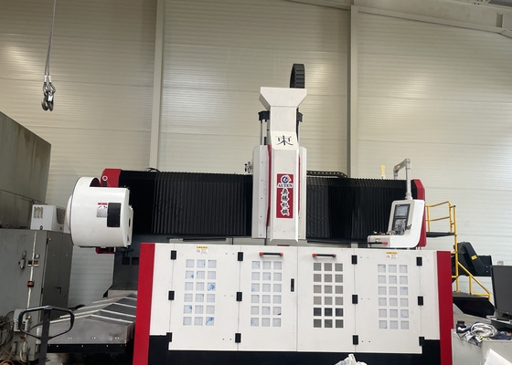 Altura del pórtico 800 mm Máquina de perforación de placa de brida de mecanizado de pórtico CNC Cono del husillo BT50