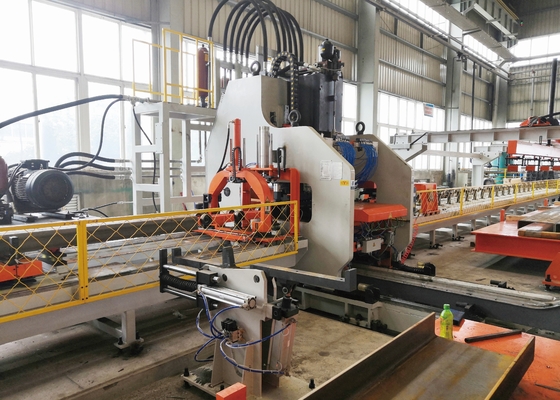 1200KN Fuerza nominal Máquina de perforar placas de viga de camión CNC Máxima tensión del material 750mpa