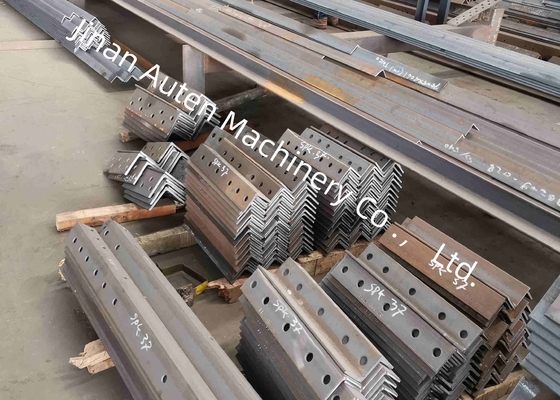 Máquina de línea de punzonado, marcado y cizallado de ángulos CNC de 2 punzones por lado, fuerza de punzonado de 630KN