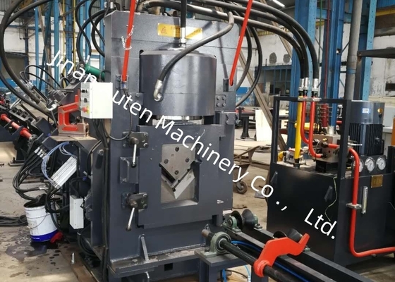 Máquina de línea de punzonado, marcado y cizallado de ángulos CNC de 2 punzones por lado, fuerza de punzonado de 630KN