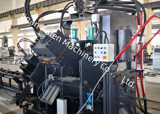 Máquina de línea de punzonado, marcado y cizallado de ángulos CNC de 2 punzones por lado, fuerza de punzonado de 630KN