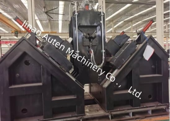 Máquina de línea angular CNC de automatización con diámetro de perforación de 40 mm, husillo de perforación con cono BT40