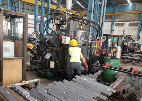 JNC1412 Modelo de marcado de punción de corte de la línea de ángulo CNC máquina 630/1000KN fuerza de punción