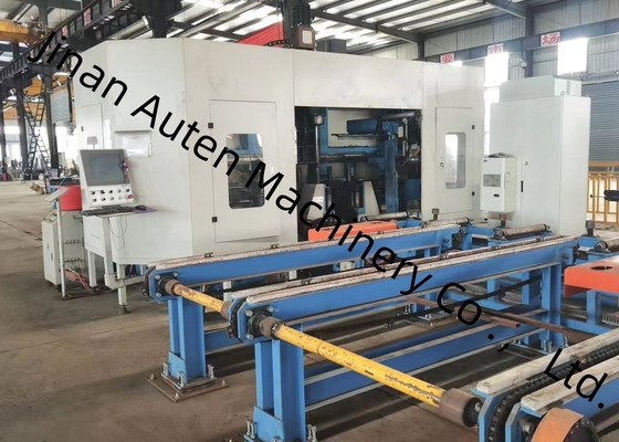 5-30 mm rango de diámetro de perforación 3D CNC H Beam Perforación de toque y máquina de aserrar línea BT40 huso de perforación