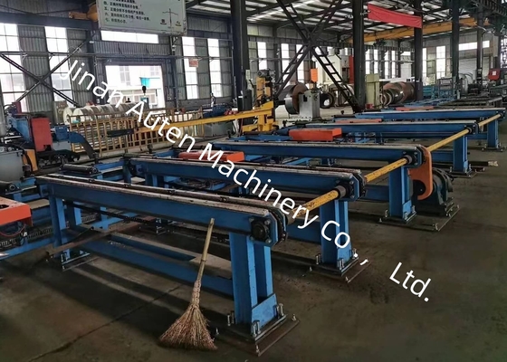 Línea de máquina CNC para taladrado, roscado y marcado de vigas con diámetros de agujero de 5-30 MM, almacén de herramientas estilo 4 x 3 filas