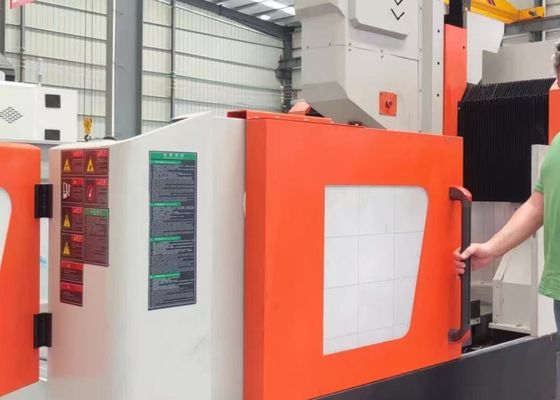 Máquina de perforación CNC móvil con mesa de trabajo de tamaño total 4000x3800x2800mm, diámetro máximo de perforación de 60mm