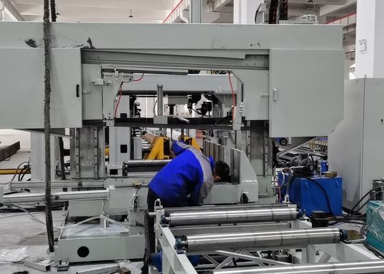 BT40 Eje Principal CNC Línea de Máquina de Perforación y Marcado de Vigas 3D Método de Control PLC