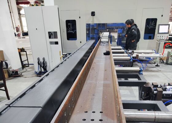 Nueva máquina de perforación de vigas H CNC para la construcción de acero 11/15KW potencia del motor del eje