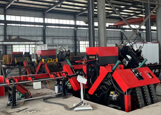 100×100×10~250×250×32mm Tamaño del ángulo Máquina de marcado de tabla de perforación de acero CNC 40mm Max Perforación