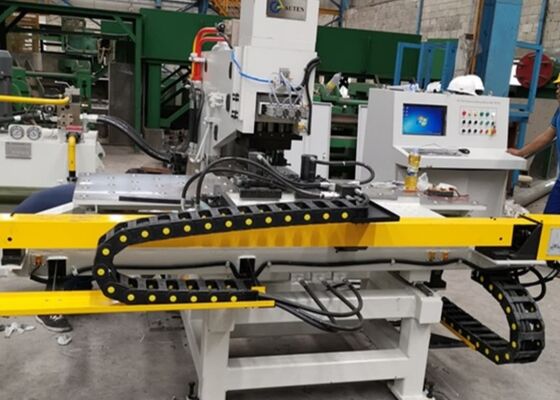 Modelo BNHD120 Máquina de marcado de perforación y perforación CNC de placas metálicas 4 estaciones de matrícula