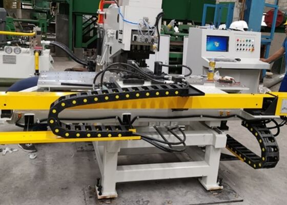 Fabricación de estructuras de acero Máquina de perforación de placas hidráulicas CNC