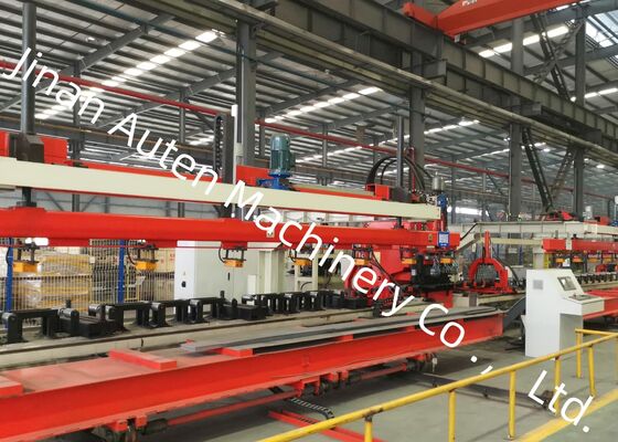4-9mm espesor de la placa Cnc automática de la hoja de metal de perforación de la línea de procesamiento para el vehículo de trabajo pesado