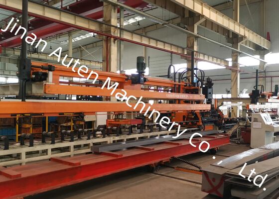 4-9mm espesor de la placa Cnc automática de la hoja de metal de perforación de la línea de procesamiento para el vehículo de trabajo pesado
