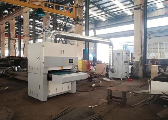 Potencia de la máquina 28KW Máquina de pulido de chapa de metal CNC 2 motor de alimentación