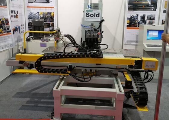 Aplicado a la fuerza de marcado de la punzonadora 800/1200KN de la placa del CNC de la industria de la estructura de acero