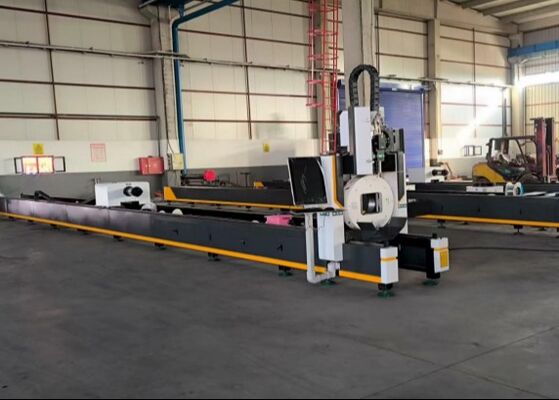 Model LC2412 CNC Laser Tube Pipe Processing Machine For  Carbon/Stainless Steel Pipes