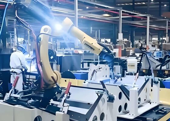Con Antorcha de Soldadura Estándar Estación de Trabajo de Soldadura Robótica en Maquinaria de Ingeniería Construcción Naval