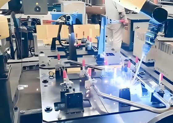 Con Antorcha de Soldadura Estándar Estación de Trabajo de Soldadura Robótica en Maquinaria de Ingeniería Construcción Naval