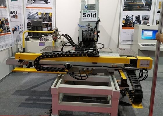 CNC Plate Punching Marking And Drilling Machine With Three Die Stations For Steel Plates