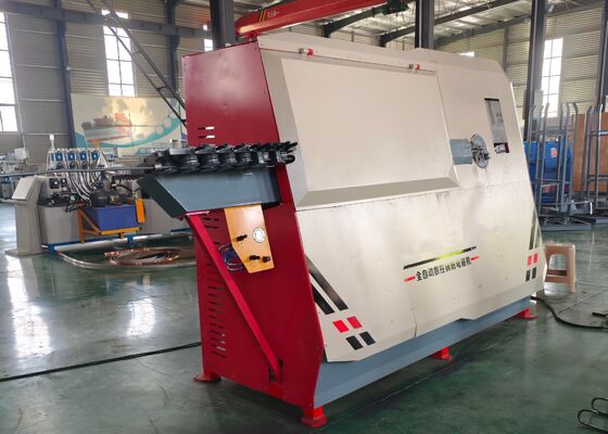 Máquina formadora de aros de hierro plano CNC de cilindro cortado de 150*50, dimensión 2,2 × 1,6 × 1,8 m