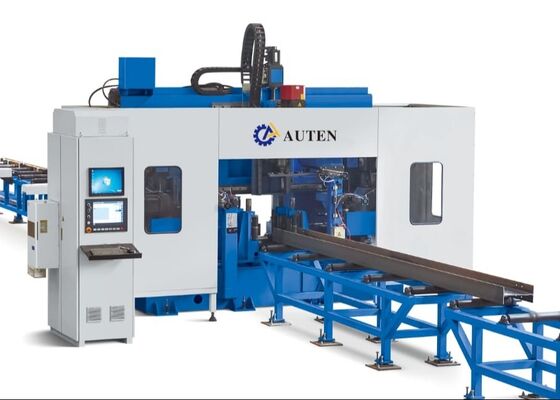 Máquina avanzada de perforación de vigas H CNC con tecnología de husillo de alta velocidad BT40