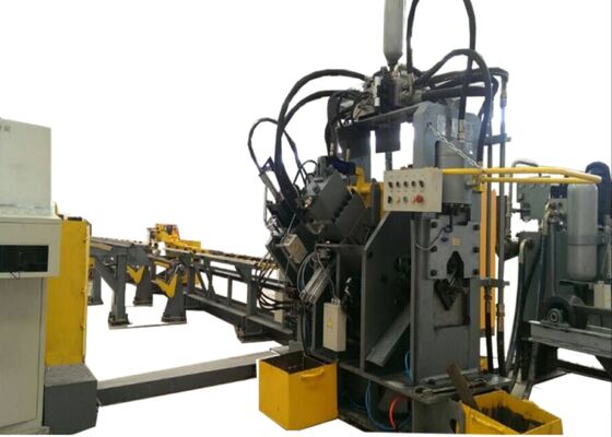 3 golpes por lado Cnc ángulo de acero y metal máquina de corte de perforar línea modelo JNC1616