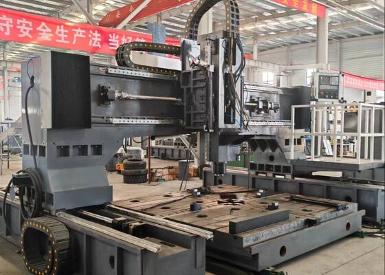 Taladradora y fresadora de alta velocidad CNC móvil tipo pórtico de gran tamaño con función de roscado