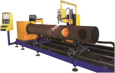Cortadora del tubo del CNC de 3 AXIS que corta las tuberías de acero redondas con la alta precisión