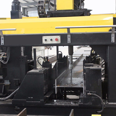 Tamaño 1000x500m m del haz de la perforadora del haz del CNC H H con 9 cabezas del taladro
