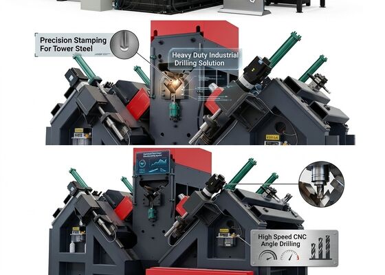 Modelo JNC2532 Línea de procesamiento de marcado de perforación de acero por CNC con canal de alimentación