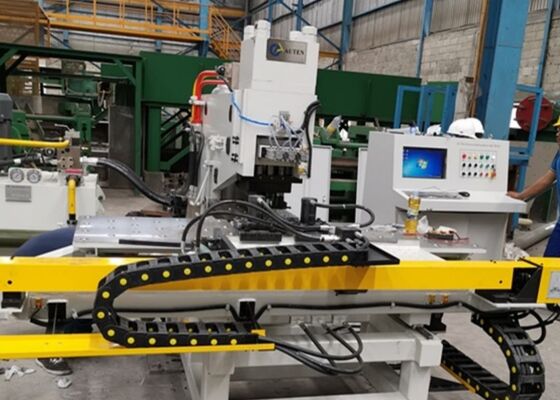 Máquina de perforar placas de conexión por CNC modelo BNC100 para las industrias de estructuras de acero de puentes