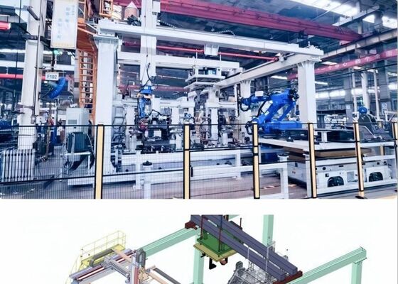 1465mm,2010mm Envergadura Una Estación de Trabajo de Soldadura Robótica Capacidad de Carga de 12KG